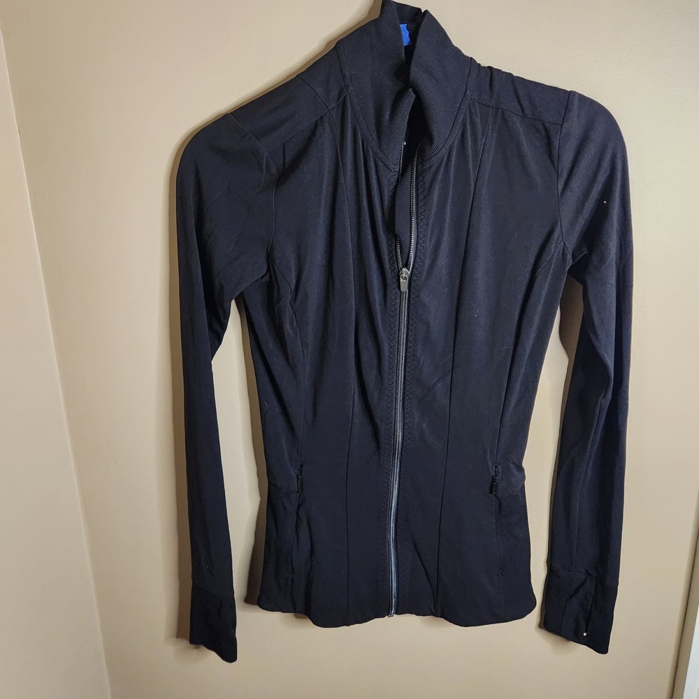 Athleta Salutation Jacket Powervita Black 405475 XXS
